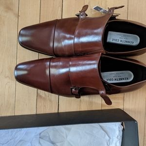 Kenneth Cole Double Monk Strap Cognac sz 10.5